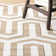 Tapis géométrique ivoire / beige