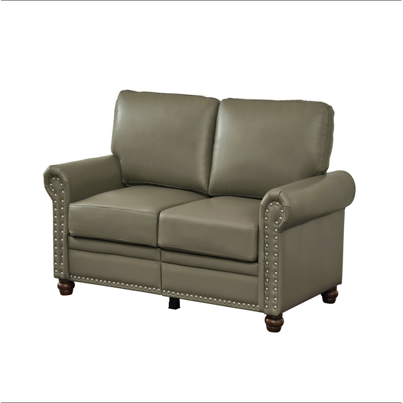 Fauteuil de salon en similicuir, Gris