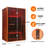 Double Infrared Sauna Room with Intelligent Control Panel