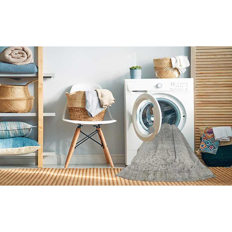 Claudis Oriental Indoor Rug, Round 7'