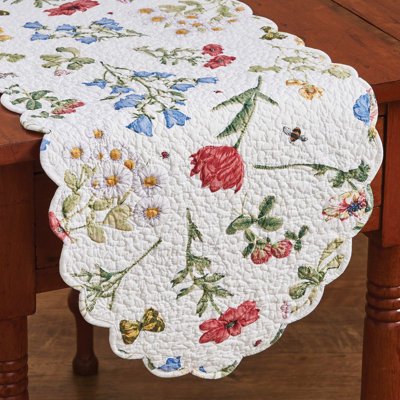 Rectangular Floral Table Runner