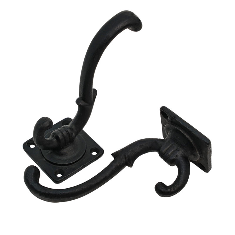 Joelis Rustic Heavy Duty Cast Iron Wall Hooks for Hanging Coat, Bag, Towel, Robe, Hat