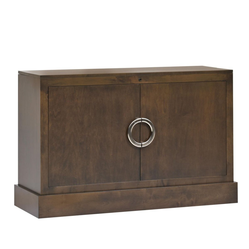 Clubside Unfinished TV Stand for TVs up to 55", Rich Brown