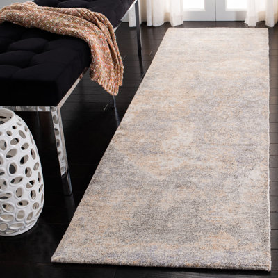 Tapis gris anthracite / ivoire touffeté à la main Culpeper
