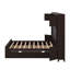 Lit double en bois avec armoire, tablette et prises, lit gigogne simple-1765851859