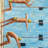 Swimmers - 32"x32" art on canvas