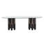 Oval Glass Dining Table