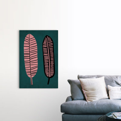 «Two Leafs», art mural sur toile