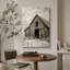 Illustration de porte de grange rustique, photos de ferme, impression encadrée sur toile-132063389-132063394