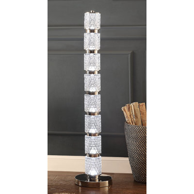 Zyna 47'' Chrome LED Column Floor Lamp