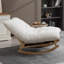 Fauteuil berçant adulte en velours côtelé-1828076626