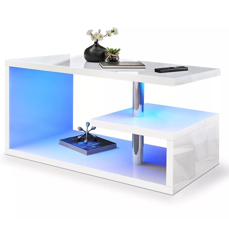 Hampton & Stewart Coffee Table with Storage, White