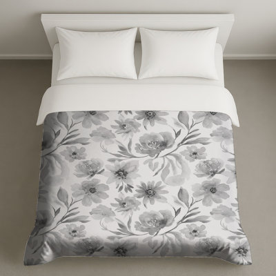 Housses de couette aquarelles noires et blanches