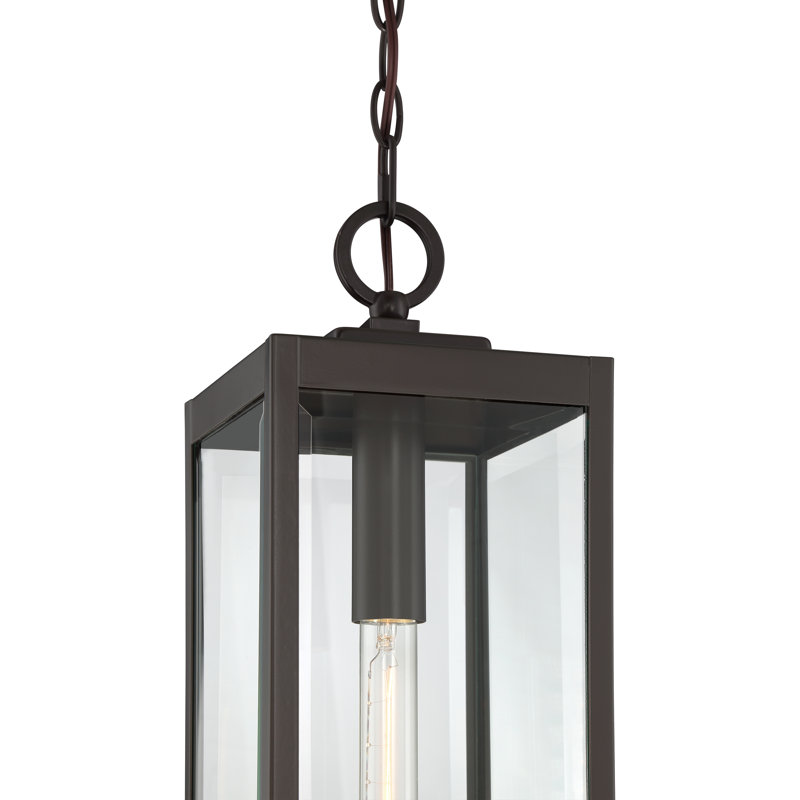 Mini-luminaire suspendu 1 lumière Wiebe, Bronze occidental