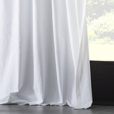 Archaeo Sarro Washed Cotton Semi-Sheer Tab Top Curtain Panel