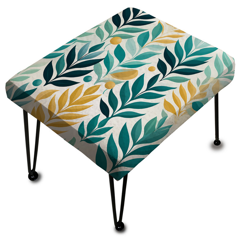 Plantes motif bohémien de rêve vert - Repose-pieds rectangulaire botanique