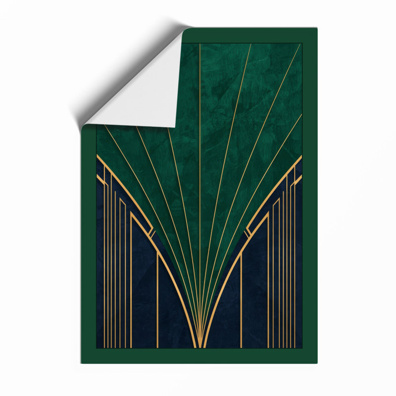 Geometric Vanishing Point Art Deco - Framed Print, A4 - 29.7 x 21.0 cm, Unframed