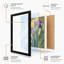 Purple Irises In Gold Botanical - Print-1796014840-1796014845