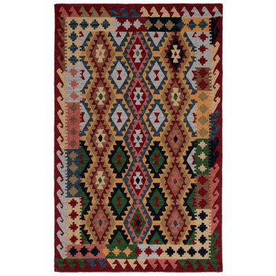 Ashle Hand Tufted 0.8 Wool 0.1 Cotton 0.1 Latex Southwestern Rug