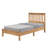 Ophelia & Co. Monaco Farmhouse Solid Wood Bed Frame with Slat Headboard, Rustic Pinewood Mission Style Platform Bed with Chunky Posts, No Box Spring Required-798396538