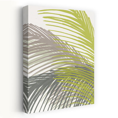 Art contemporain, palmier abstrait, art de paysage tropical