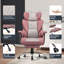 Inbox Zero Adjustable Reclining Ergonomic Faux Leather Swiveling PC & Racing Game Chair-475786395