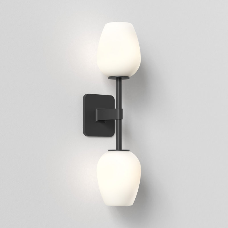 Tacoma 2 - Light Armed Sconce, Matte Black, 17.8" H x 4.88" W x 7.3" D, Tulip