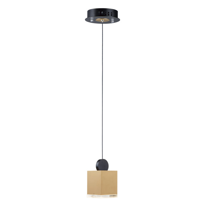Luminaire suspendu carré à 1 lumière Streit