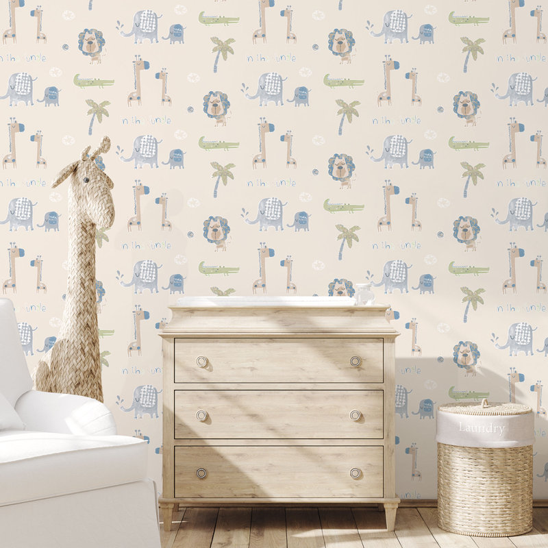 Fakenham 10m x 53cm Matte Wallpaper Roll, Beige/Multicoloured