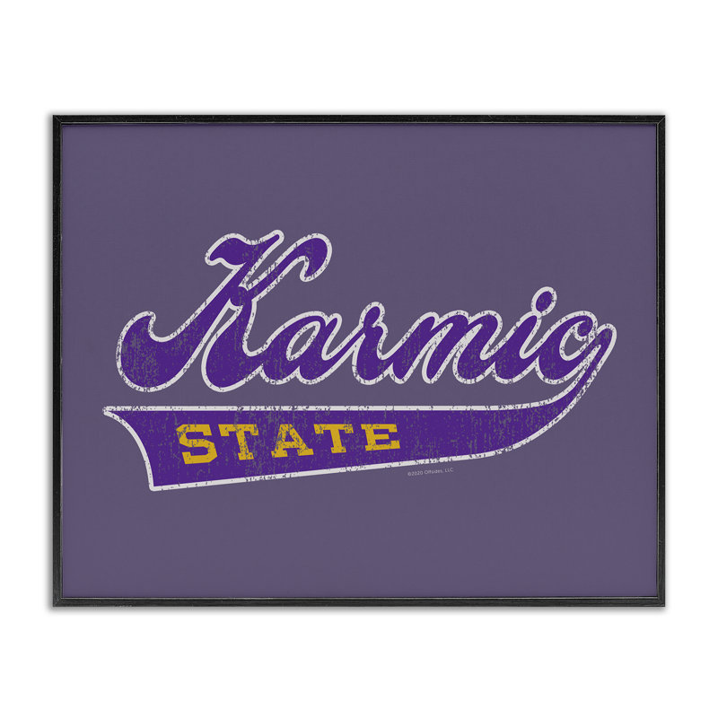 Giclée d'art universitaire Karmic State, Giclée encadrée noir minuit, H 16 po x l 20 po