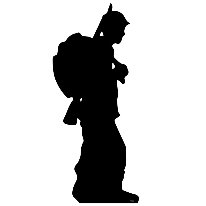 Accroche en carton silhouette