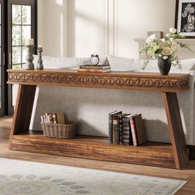 70.87" Console Table With Shelf
