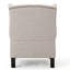 Magnifique chaise d'appoint - Tissu beige capitonné de façon captivante
