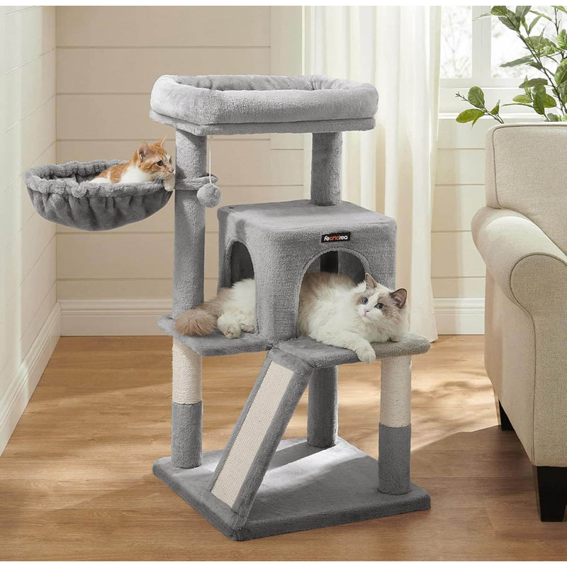 96cm H Cat Tree, Light Grey