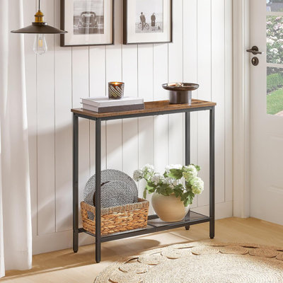 Console 29,5 po, petite table d'entrée avec tablette