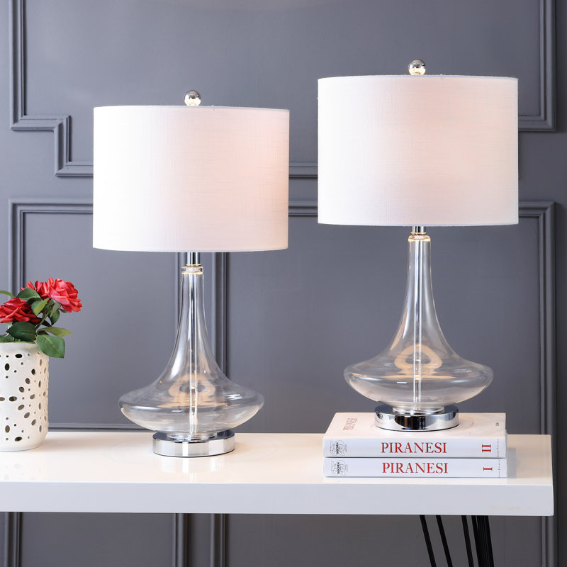 Ensemble de lampes de table 26 po Filion, Transparent