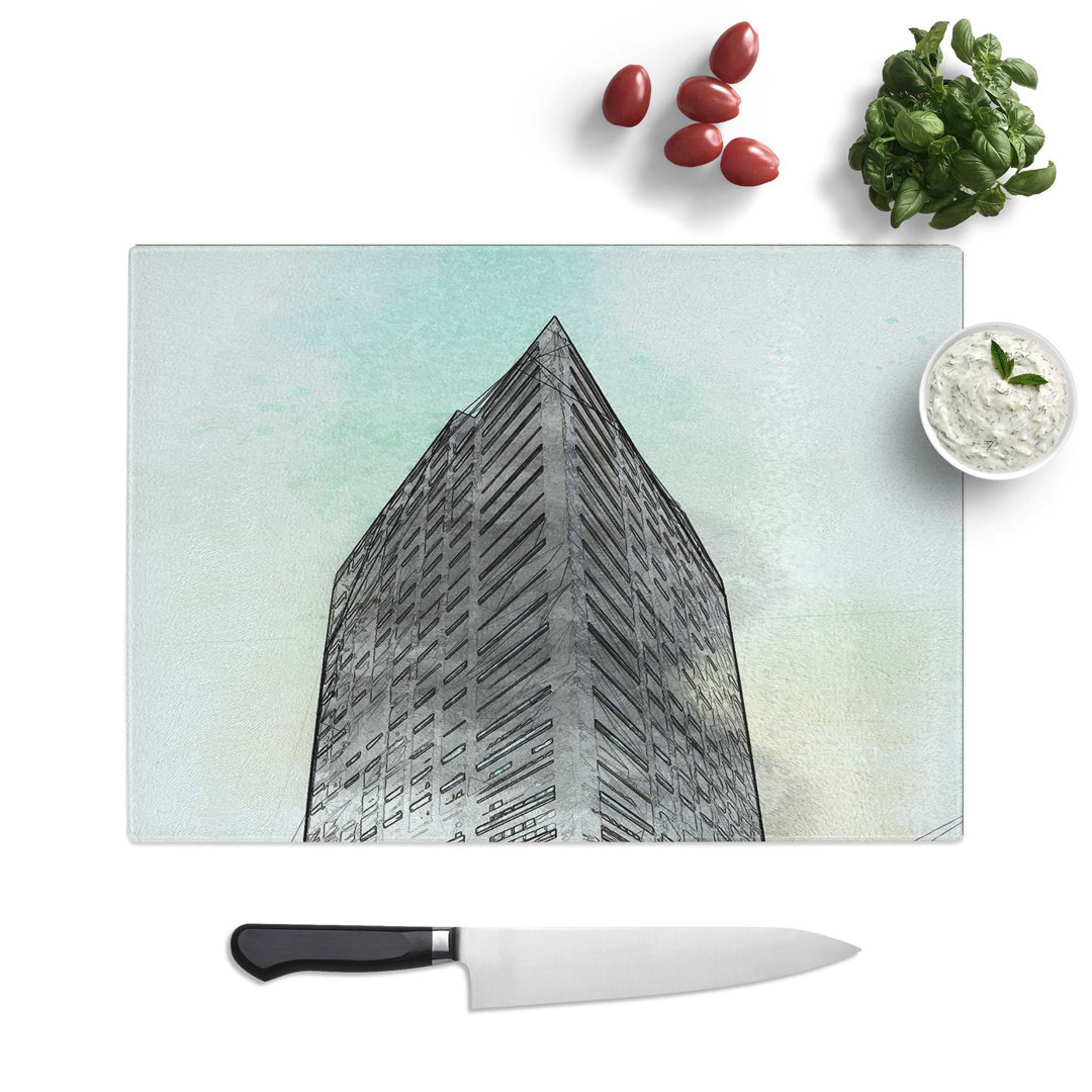Tempered Glass Sketching the Architecture Vol.1 Chopping Board