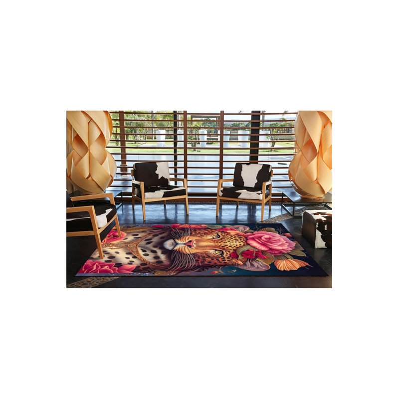 Tapis lavable Floral, Rectangle 3 pi 3 po x 4 pi 11 po