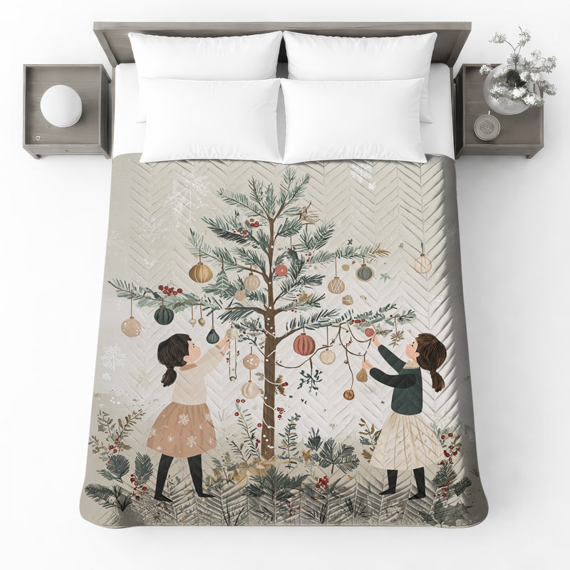 Couvre-lit matelassé pour enfants, Lit simple