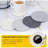 8 Pcs Drink Coasters With Holder, 4 Colors  Coasters, Minimalist Cotton Woven Coaster Set For Living Room Decor, Tabletop Protection Suitable For Kinds Of Cups-2099182326