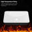 19"X12" White & Black Semi-Recessed Ceramic Bathroom Sink - Countertop Vessel Design