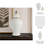 Idena Stoneware Ceramic Decorative Lidded Jar with Textured Design and Elegant Detailing-86741828-86741834