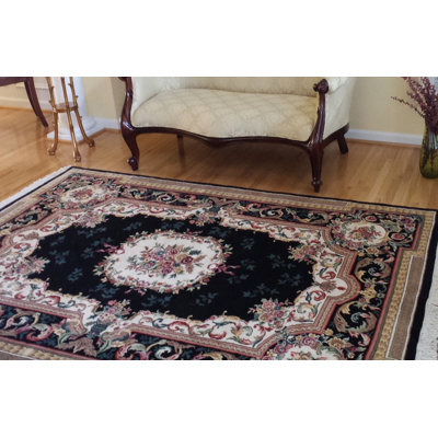 Aubusson Hand Knotted Wool Oriental Rug