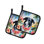 Caroline's Treasures Luau Party Floral Polyester Potholder Set