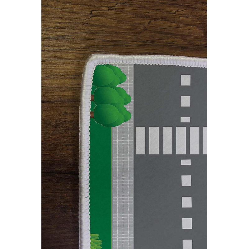 Luxueux tapis tissé, impression numérique 3D, 4,0 x 5,9 pi | 100% polyester, antibactérien et antidérapant | Hauteur des poils: 0,3 po, poids des poils supérieurs: 4,9 oz | Lavable à la machine, parfait pour le salon et la chambre à coucher