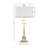 Monzella Metal with Crystal Table Lamp