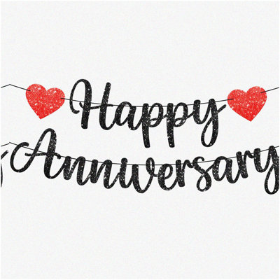 24th Celebration Silver Glitter Banner