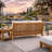 Galvan 56.94'' Wide L-Shaped Teak Patio Sofa with Cushions-85262434