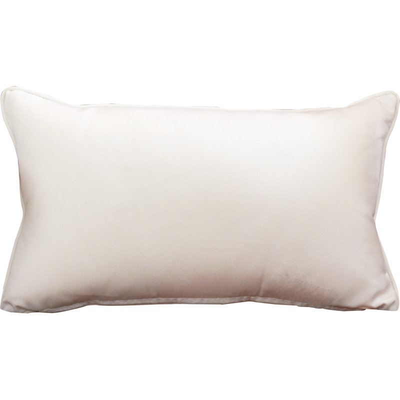 Sunbrella® Outdoor Reversible Throw Pillow, Canvas Natural, 12" H x 18" W