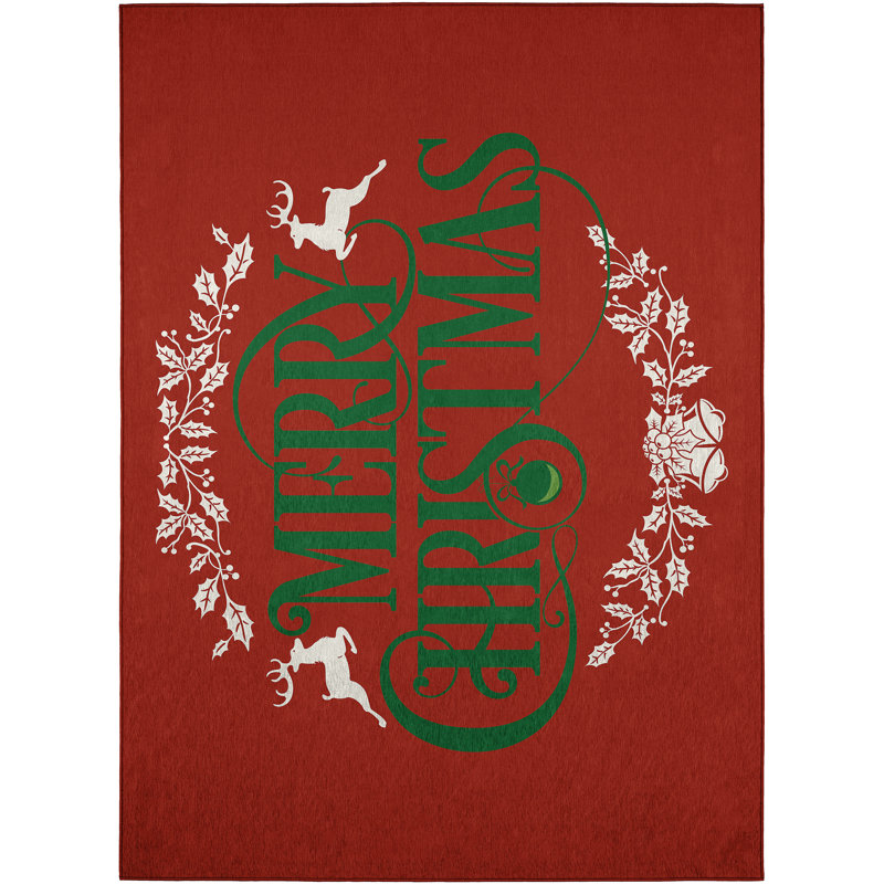 Gruenloh Washable Indoor / Outdoor Rug, Rectangle 5' x 7'6"